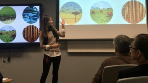 Professor Natalie Nelson presenting her work